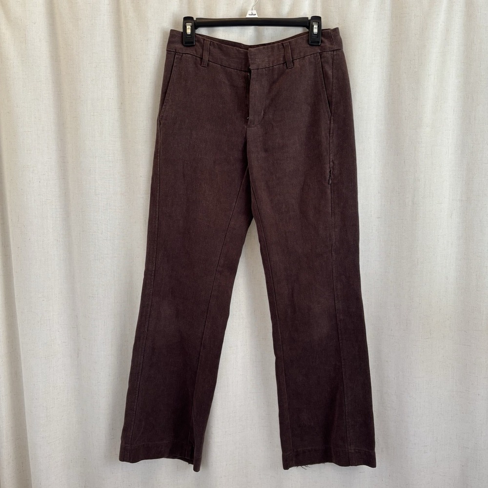 Patagonia Pants Women's Size 6 Brown Hemp Blend Soft Hidden Pocket 29" Mid Rise